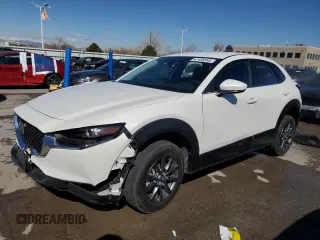 2023 Mazda CX-30 S with VIN 3MVDMBAMXPM571150, listed as a Copart auction lot 47458365 with 23,986 mi miles and Salvage Title. Bid and sale history available at carsss.com. Image 1.