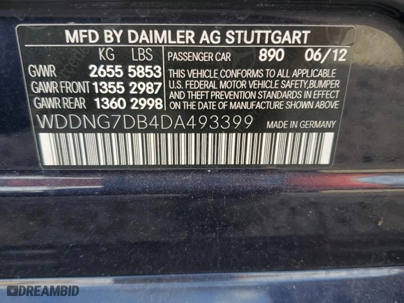 2013 Mercedes-Benz S-Class S 550 with VIN WDDNG7DB4DA493399, listed as a Copart auction lot 84270484 with 71,835 mi miles and Salvage Title. Bid and sale history available at carsss.com. Image 13.