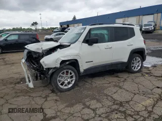 2022 Jeep Renegade Latitude z VIN ZACNJDB10NPN90182, wystawiony jako Copart lot #60963885 z przebiegiem 25 884 mil mil oraz Szkoda całkowita • Salvage title. Historia ofert i sprzedaży dostępna na DreamBid. Obrazek 1.