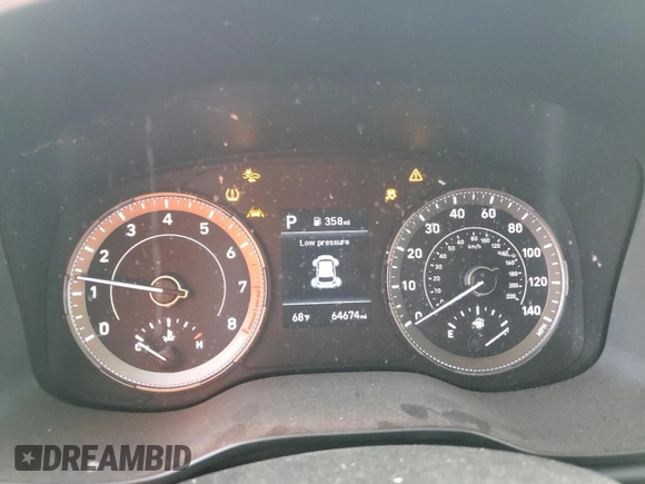 2020 Hyundai Venue SE with VIN KMHRB8A34LU018437, listed as a Copart auction lot 53122505 with 64,674 mi miles and Salvage title. Bid and sale history available at DreamBid. Image 9.