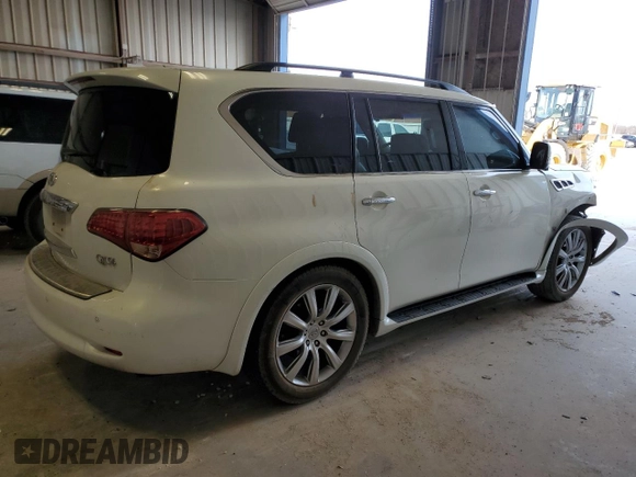 2013 Infiniti QX56 with VIN JN8AZ2NF7D9550997, listed as a Copart auction lot 49058135 with 183,369 mi miles and Salvage Title. Bid and sale history available at carsss.com. Image 3.