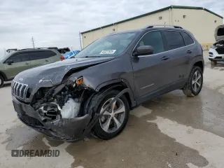 2019 Jeep Cherokee Limited with VIN 1C4PJMDX5KD134895, listed as a Copart auction lot 45327835 with 92,428 mi miles and Salvage Title. Bid and sale history available at DreamBid. Image 1.