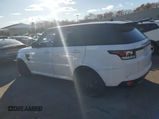 2016 Land Rover Range Rover Sport SVR with VIN SALWZ2EF2GA557465, listed as a Copart auction lot 78547734 with 45,756 mi miles and Salvage title. Bid and sale history available at DreamBid. Image 2.