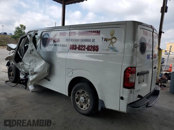 2016 Nissan NV SL with VIN 1N6BF0KY0GN806747, listed as a Copart auction lot 72959584 with 0 mi miles and Salvage Title. Bid and sale history available at carsss.com. Image 2.