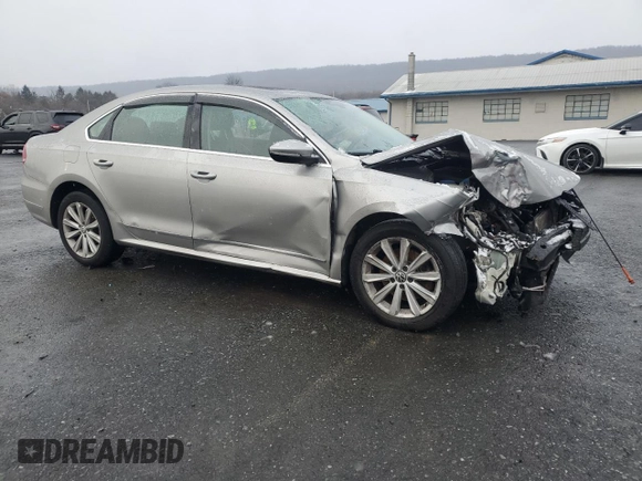 2012 Volkswagen Passat SEL with VIN 1VWCP7A30CC066462, listed as a Copart auction lot 41600165 with 184,203 mi miles and Salvage Title. Bid and sale history available at carsss.com. Image 4.
