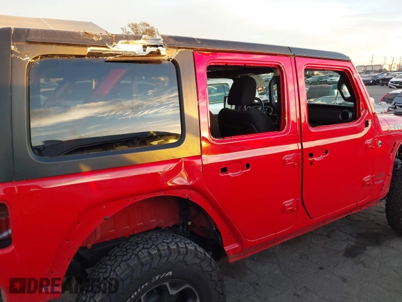 2022 Jeep Wrangler Unlimited Rubicon with VIN 1C4JJXR63NW206709, listed as a IAAI auction lot 41254820 with 25,317 mi miles and . Bid and sale history available at DreamBid. Image 20.