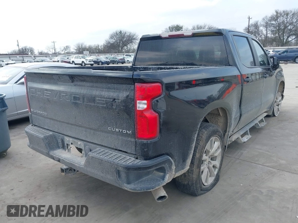 2020 Chevrolet Silverado 1500 Custom with VIN 3GCPWBEH0LG399936, listed as a IAAI auction lot 41586221 with 123,715 mi miles. Bid and sale history available at carsss.com. Image 4.