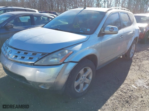 2003 Nissan Murano SL with VIN JN8AZ08WX3W225308, listed as a IAAI auction lot 41313008 with 999,999 mi miles. Bid and sale history available at carsss.com. Image 2.