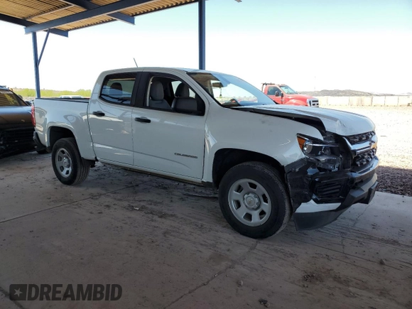 2021 Chevrolet Colorado 2WD Work Truck z VIN 1GCGSBEA6M1106653, wystawiony jako Copart lot #56607495 z przebiegiem 83 978 mil mil oraz Szkoda całkowita • Salvage title. Historia ofert i sprzedaży dostępna na DreamBid. Obrazek 4.