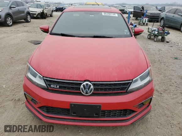 2016 Volkswagen Jetta Sedan 2.0T GLI SE with VIN 3VW5T7AJ1GM243348, listed as a Copart auction lot 86398744 with 126,372 mi miles and Salvage Title. Bid and sale history available at carsss.com. Image 5.
