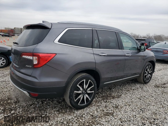 2021 Honda Pilot Elite with VIN 5FNYF6H05MB035066, listed as a Copart auction lot 48396485 with 29,169 mi miles and Clean Title. Bid and sale history available at carsss.com. Image 3.