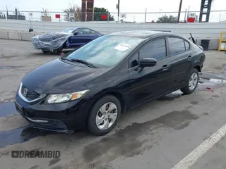 2014 Honda Civic Sedan LX with VIN 19XFB2F57EE253852, listed as a IAAI auction lot 42115504 with 83,599 mi miles. Bid and sale history available at carsss.com. Image 19.