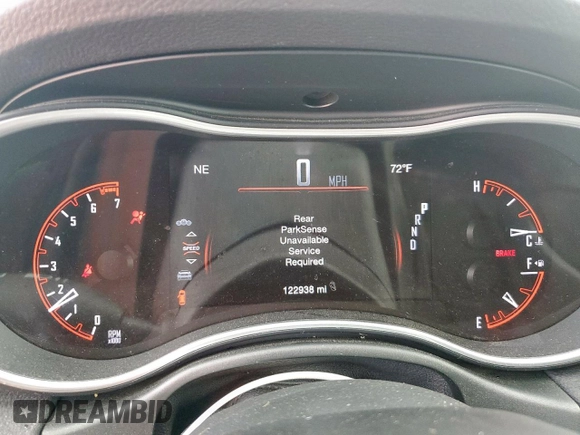 2020 Dodge Durango SXT with VIN 1C4RDHAG0LC356361, listed as a Copart auction lot 60248565 with 122,938 mi miles and Salvage title. Bid and sale history available at DreamBid. Image 9.