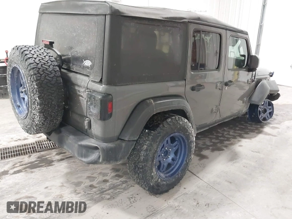 2020 Jeep Wrangler Unlimited Sport Altitude with VIN 1C4HJXDG7LW167909, listed as a IAAI auction lot 41413004 with 69,631 mi miles and . Bid and sale history available at DreamBid. Image 4.