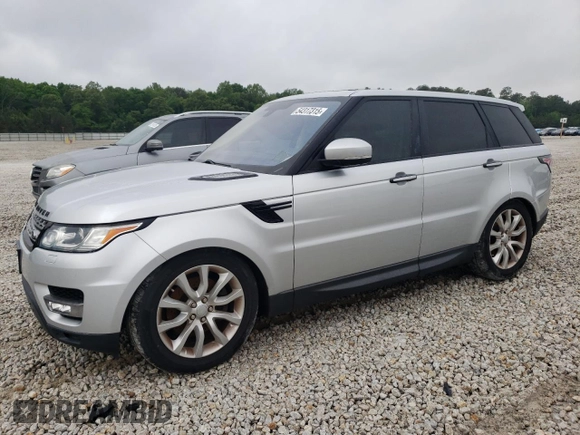 2016 Land Rover Range Rover Sport V6 Diesel HSE with VIN SALWR2KF8GA562402, listed as a Copart auction lot 54317315 with 0 mi miles and Clean Title. Bid and sale history available at carsss.com. Image 1.
