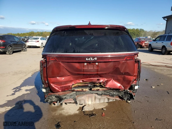 2022 Kia Carnival LXS with VIN KNDNB4H36N6133100, listed as a Copart auction lot 75244954 with 61,678 mi miles and Salvage Title. Bid and sale history available at carsss.com. Image 6.