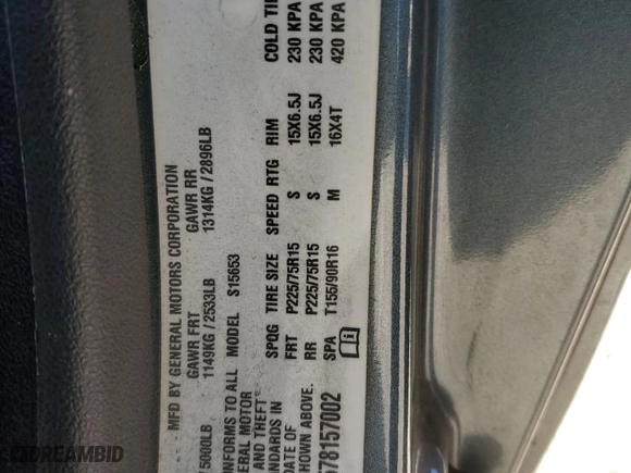2007 Chevrolet Colorado LT w/1LT with VIN 1GCCS199578157002, listed as a Copart auction lot 87326954 with 100,828 mi miles and Salvage Title. Bid and sale history available at carsss.com. Image 12.