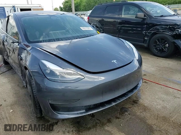 2023 Tesla Model 3 with VIN 5YJ3E1EA4PF614129, listed as a Copart auction lot 62019385 with 23,218 mi miles and Salvage title. Bid and sale history available at DreamBid. Image 13.