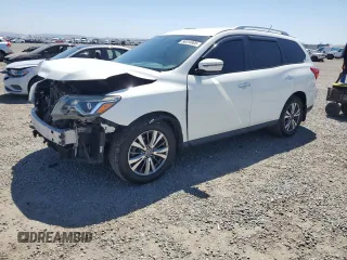 2018 Nissan Pathfinder Platinum z VIN 5N1DR2MN9JC618745, wystawiony jako Copart lot #56414805 z przebiegiem 78 622 mil mil oraz Szkoda całkowita • Salvage title. Historia ofert i sprzedaży dostępna na DreamBid. Obrazek 1.