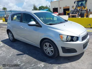 2014 Chevrolet Sonic LT with VIN 1G1JC6SH8E4216494, listed as a IAAI auction lot 41945905 with 160,002 mi miles. Bid and sale history available at carsss.com. Image 1.