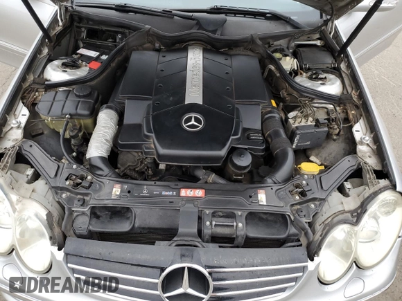 2004 Mercedes-Benz CLK 500 with VIN WDBTJ75J04F110990, listed as a Copart auction lot 85511414 with 251,096 mi miles and Salvage title. Bid and sale history available at DreamBid. Image 11.