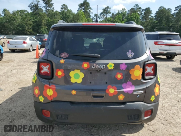 2020 Jeep Renegade Latitude with VIN ZACNJABBXLPM04037, listed as a Copart auction lot 56849225 with 30,738 mi miles and Salvage title. Bid and sale history available at DreamBid. Image 6.