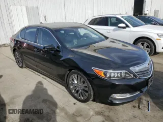 2016 Acura RLX Tech Pkg with VIN JH4KC1F56GC001735, listed as a Copart auction lot 80839074 with 100,452 mi miles and Salvage Title. Bid and sale history available at carsss.com. Image 4.
