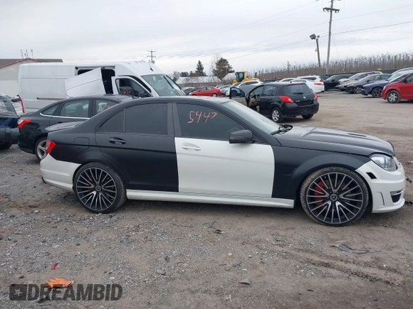 2012 Mercedes-Benz C 63 AMG with VIN WDDGF7HB2CA682282, listed as a IAAI auction lot 41505447 with 109,438 mi miles and . Bid and sale history available at carsss.com. Image 13.
