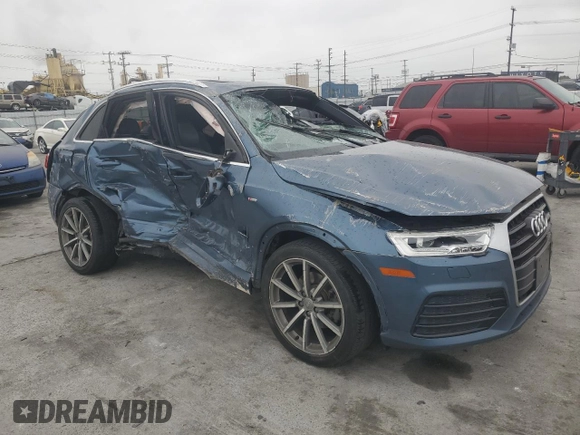 2018 Audi Q3 Premium Plus with VIN WA1HCCFS2JR007320, listed as a Copart auction lot 50150175 with 70,096 mi miles and Salvage Title. Bid and sale history available at carsss.com. Image 4.