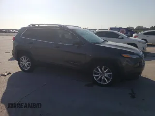2016 Jeep Cherokee Limited with VIN 1C4PJLDS3GW320252, listed as a Copart auction lot 53717275 with 56,793 mi miles and Salvage title. Bid and sale history available at DreamBid. Image 4.