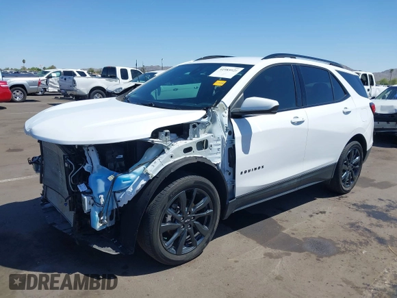 2023 Chevrolet Equinox RS with VIN 3GNAXMEG0PL111407, listed as a IAAI auction lot 41985925 with 34,283 mi miles and . Bid and sale history available at DreamBid. Image 18.