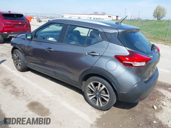 2019 Nissan Kicks S with VIN 3N1CP5CU8KL542721, listed as a IAAI auction lot 41889781 with 88,604 mi miles and . Bid and sale history available at carsss.com. Image 3.