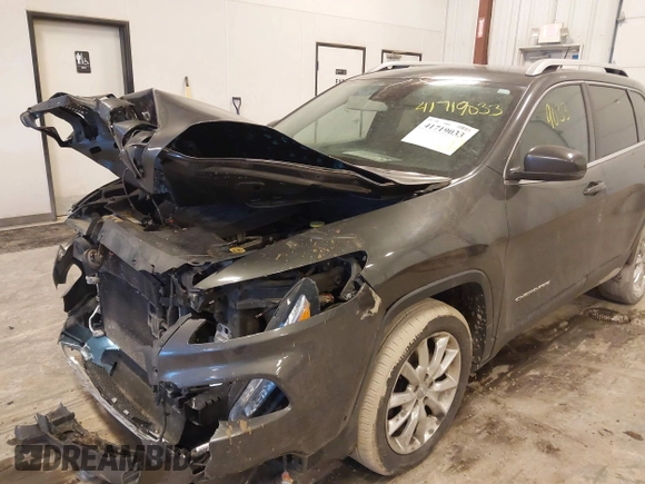 2015 Jeep Cherokee Limited with VIN 1C4PJLDS2FW643738, listed as a IAAI auction lot 41719033 with 102,630 mi miles and . Bid and sale history available at DreamBid. Image 6.