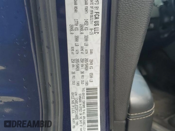 2015 Dodge Durango Citadel с VIN 1C4RDJEG3FC114895, выставлен на аукционе Copart как лот 58794485 с пробегом 156 438 миль миль и Списание • Salvage title. История ставок и продаж доступна на DreamBid. Изображение 13.