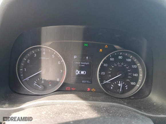 2018 Hyundai Elantra SEL with VIN 5NPD84LF7JH389208, listed as a Copart auction lot 53829955 with 80,270 mi miles and Salvage Title. Bid and sale history available at carsss.com. Image 9.