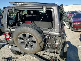 2019 Jeep Wrangler Unlimited Sahara with VIN 1C4HJXEG7KW637630, listed as a Copart auction lot 87192764 with 52,301 mi miles and Salvage Title. Bid and sale history available at carsss.com. Image 10.