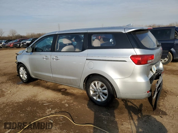 2016 Kia Sedona L with VIN KNDMA5C10G6150374, listed as a Copart auction lot 47452935 with 93,001 mi miles and Salvage Title. Bid and sale history available at carsss.com. Image 2.