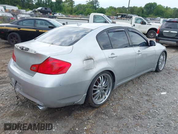 2007 Infiniti G35 Sedan G35x with VIN JNKBV61F47M813245, listed as a IAAI auction lot 42107684 with 1 mi miles. Bid and sale history available at carsss.com. Image 4.