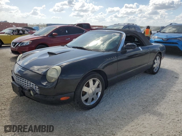 2002 Ford Thunderbird Hardtop Premium with VIN 1FAHP60A12Y120989, listed as a Copart auction lot 77573084 with Not Provided miles and Salvage Title. Bid and sale history available at DreamBid. Image 1.