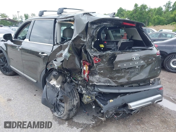 2020 Kia Telluride SX with VIN 5XYP5DHC8LG079664, listed as a IAAI auction lot 42222352 with 98,348 mi miles and . Bid and sale history available at DreamBid. Image 6.