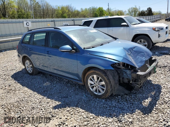 2019 Volkswagen Golf SportWagen S with VIN 3VWY57AU5KM512610, listed as a Copart auction lot 49362134 with 92,592 mi miles. Bid and sale history available at carsss.com. Image 4.
