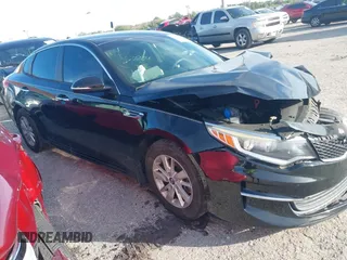 2016 Kia Optima LX with VIN 5XXGT4L31GG022844, listed as a IAAI auction lot 41240100 with 121,586 mi miles and . Bid and sale history available at DreamBid. Image 1.