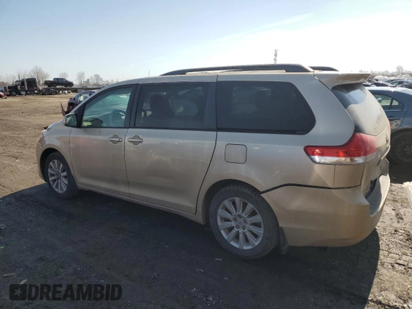 2012 Toyota Sienna LE with VIN 5TDJK3DCXCS036204, listed as a Copart auction lot 48563785 with 0 mi miles and Salvage Title. Bid and sale history available at carsss.com. Image 2.