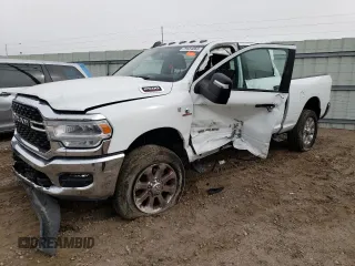 2023 Ram 2500 Big Horn with VIN 3C6UR5DL7PG518595, listed as a Copart auction lot 79554083 with 13,102 mi miles and Salvage title. Bid and sale history available at DreamBid. Image 1.