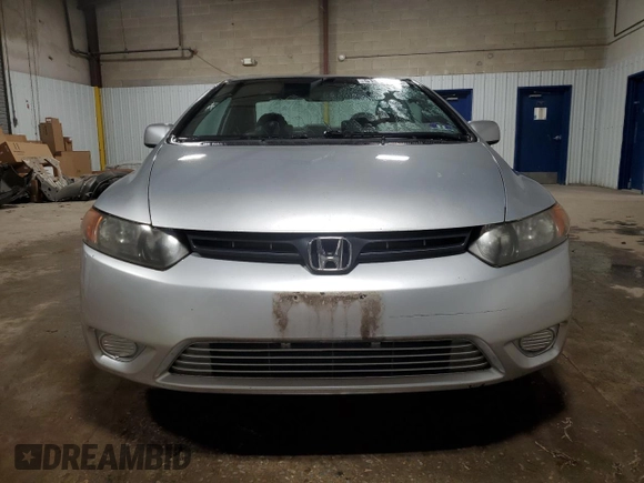 2008 Honda Civic Cpe LX with VIN 2HGFG12638H513149, listed as a Copart auction lot 51589465 with 167,477 mi miles and Salvage Title. Bid and sale history available at carsss.com. Image 5.