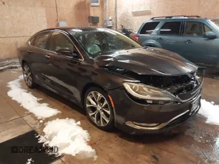 2015 Chrysler 200 C with VIN 1C3CCCCG7FN581463, listed as a IAAI auction lot 41592641 with 108,300 mi miles. Bid and sale history available at carsss.com. Image 1.