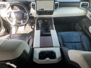 2022 Toyota Tundra Capstone Hybrid with VIN 5TFVC5DB7NX008259, listed as a Copart auction lot 44306175 with 73,691 mi miles and Salvage title. Bid and sale history available at DreamBid. Image 8.