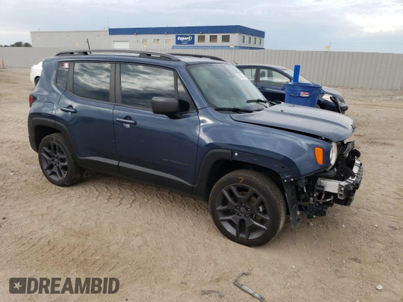 2021 Jeep Renegade 80th Anniversary with VIN ZACNJDBB8MPM40943, listed as a Copart auction lot 70030764 with 41,943 mi miles and Salvage title. Bid and sale history available at DreamBid. Image 4.