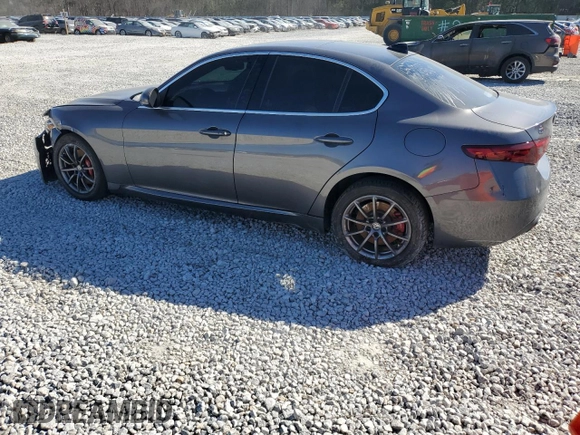 2018 Alfa Romeo Giulia with VIN ZARFAEDN4J7572553, listed as a Copart auction lot 46998825 with 111,778 mi miles and Salvage title. Bid and sale history available at DreamBid. Image 2.