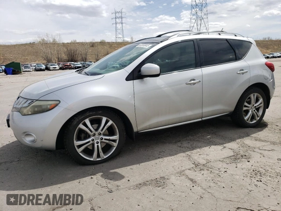 2009 Nissan Murano SL with VIN JN8AZ18W99W132813, listed as a Copart auction lot 52359945 with 139,654 mi miles and Clean Title. Bid and sale history available at DreamBid. Image 1.